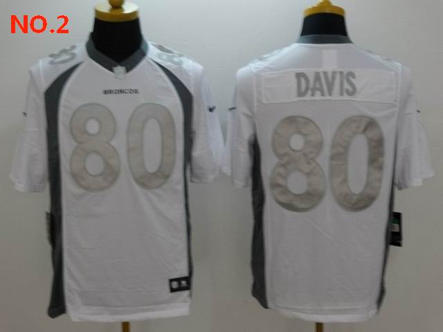 Men's Denver Broncos #80 Vernon Davis Jersey NO.2 ;